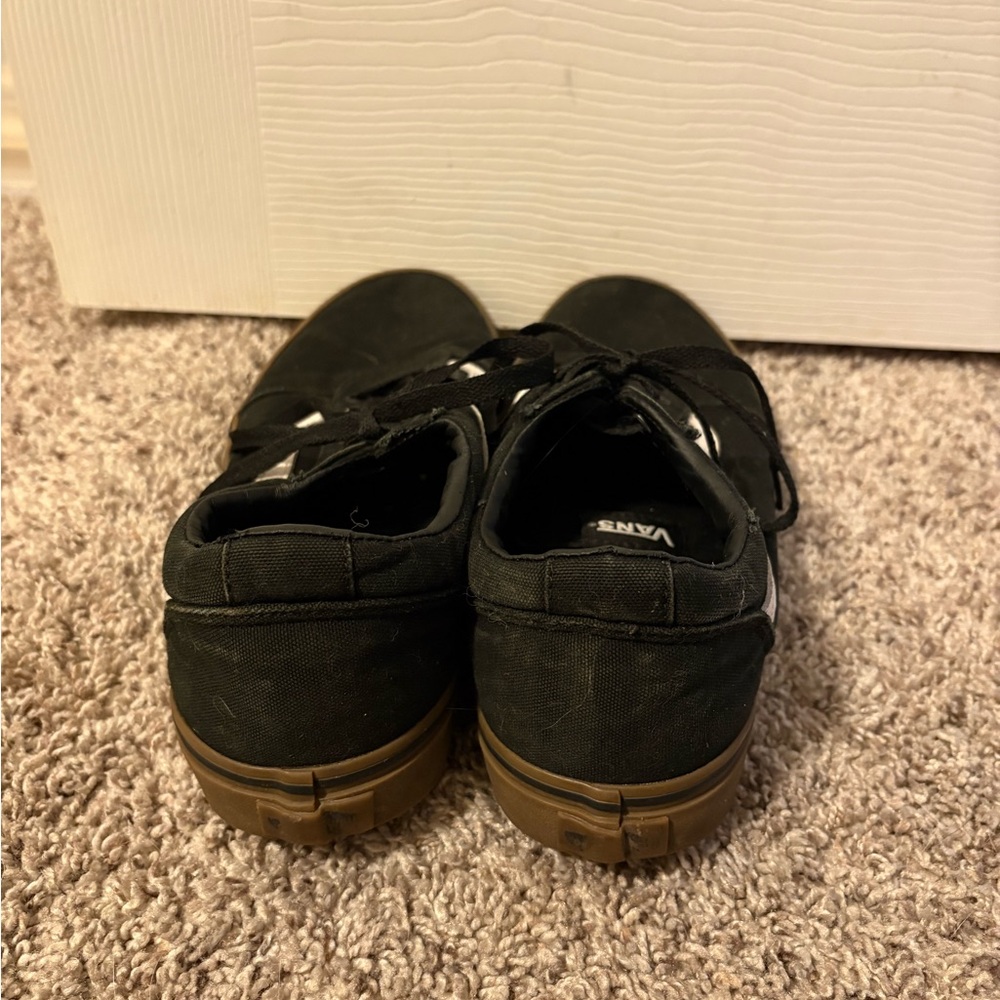 Vans Black and White Sneakers with Brown Sole - Picture 3 of 11